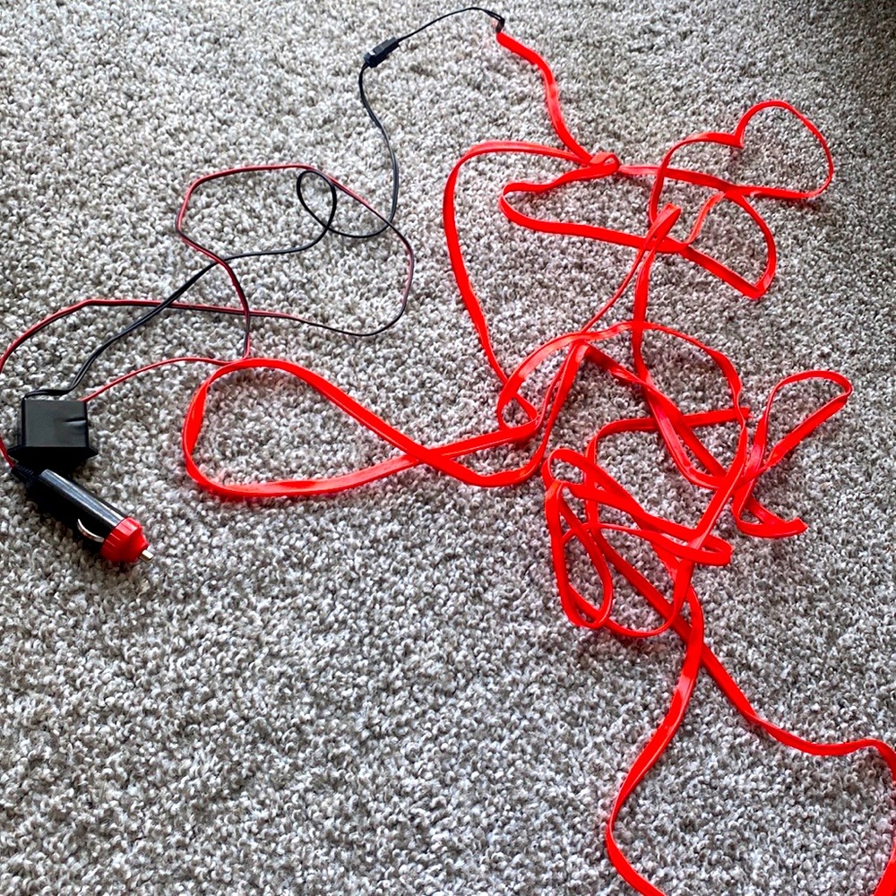 Neon Strip Light for vehicle (red)